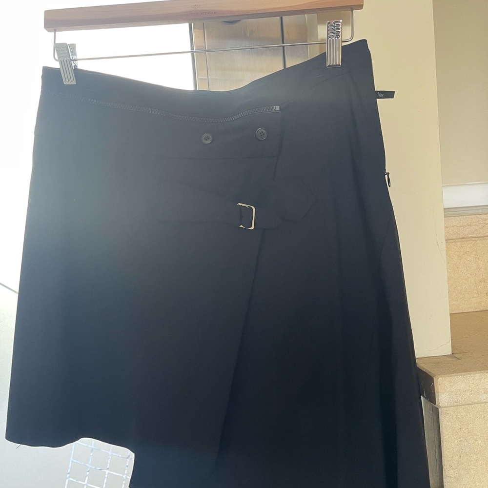 VINTAGE CHRISTIAN DIOR BLACK SHORT SKIRT